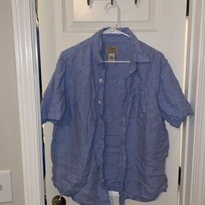 LL Bean short sleeve button down shirt